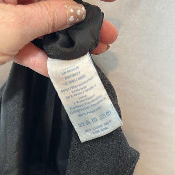 Boden Wool Charcoal Grey Pants. Size 4 Regular. - Picture 7 of 8